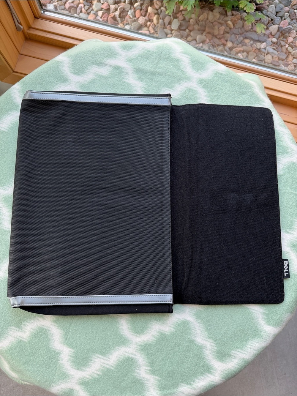 Dell Black and Silver Trim Laptop Sleeve with Magnetic Closure - 14” long - Picture 2 of 7